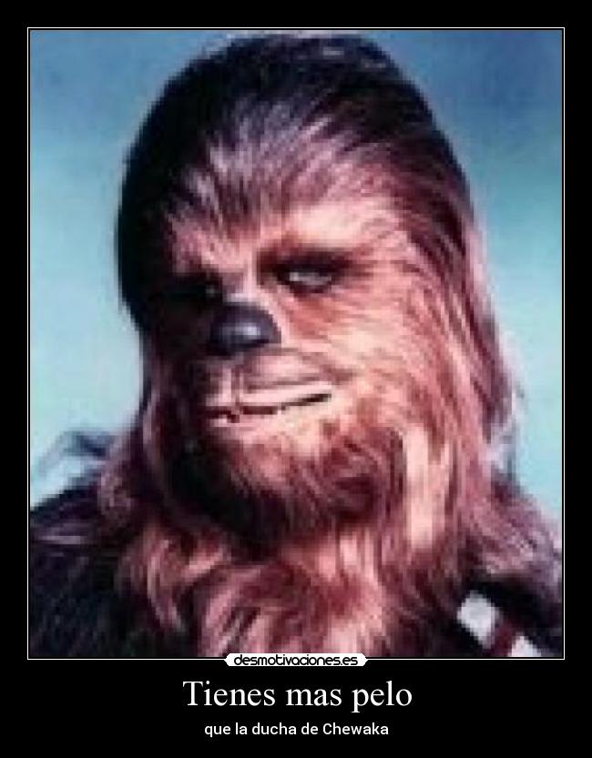 Tienes mas pelo - que la ducha de Chewaka