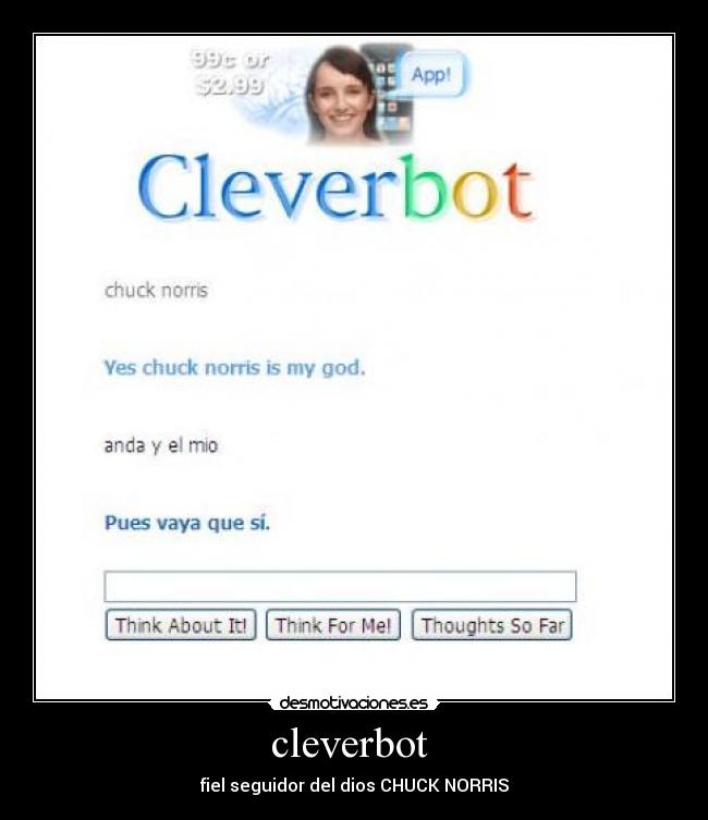 carteles chuck cleverbot desmotivaciones