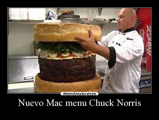 Nuevo Mac menu Chuck Norris - 
