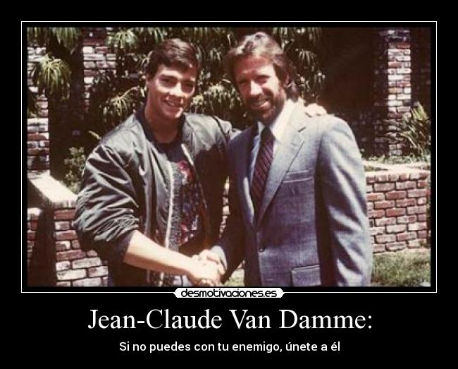 carteles van damme chuck norris desmotivaciones