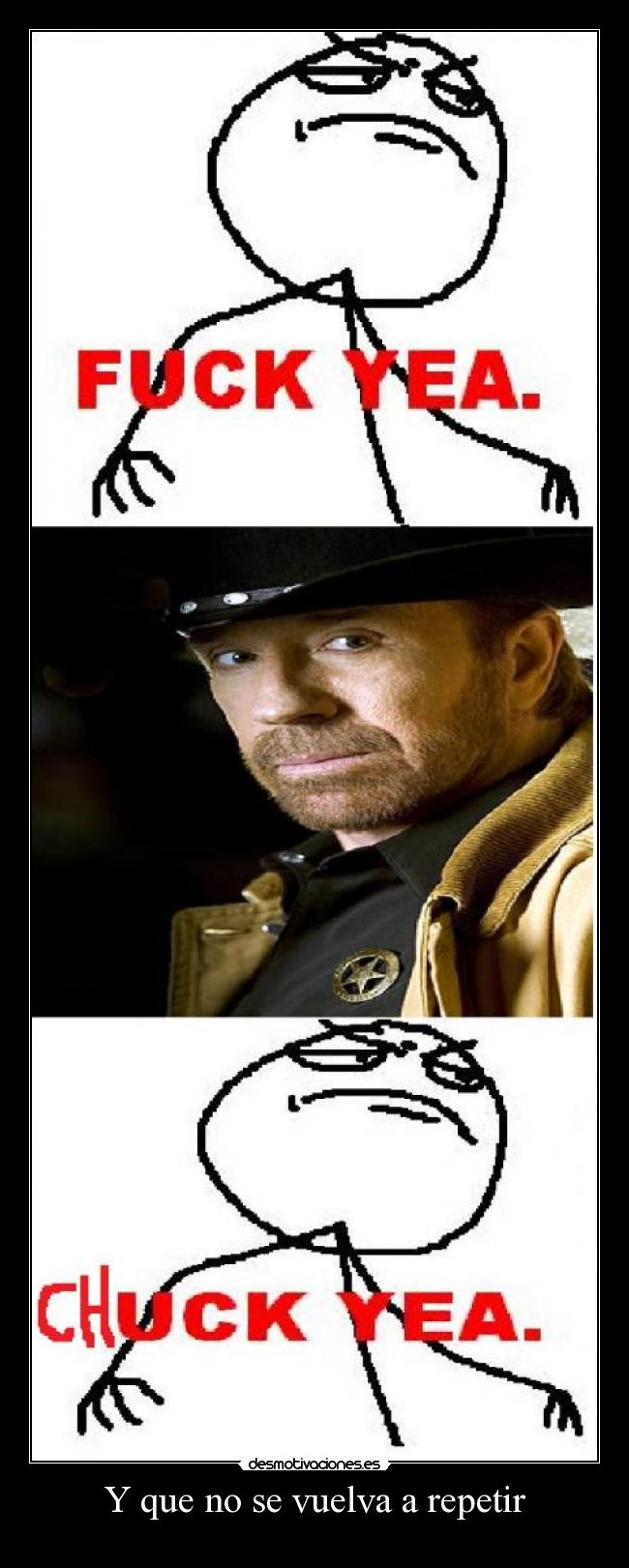 Y que no se vuelva a repetir -