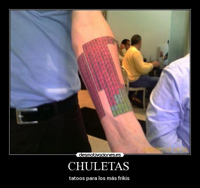 CHULETAS - tatoos para los más frikis