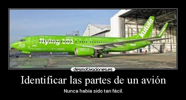 carteles identificar las partes avion nunca habia sido tan favil desmotivaciones