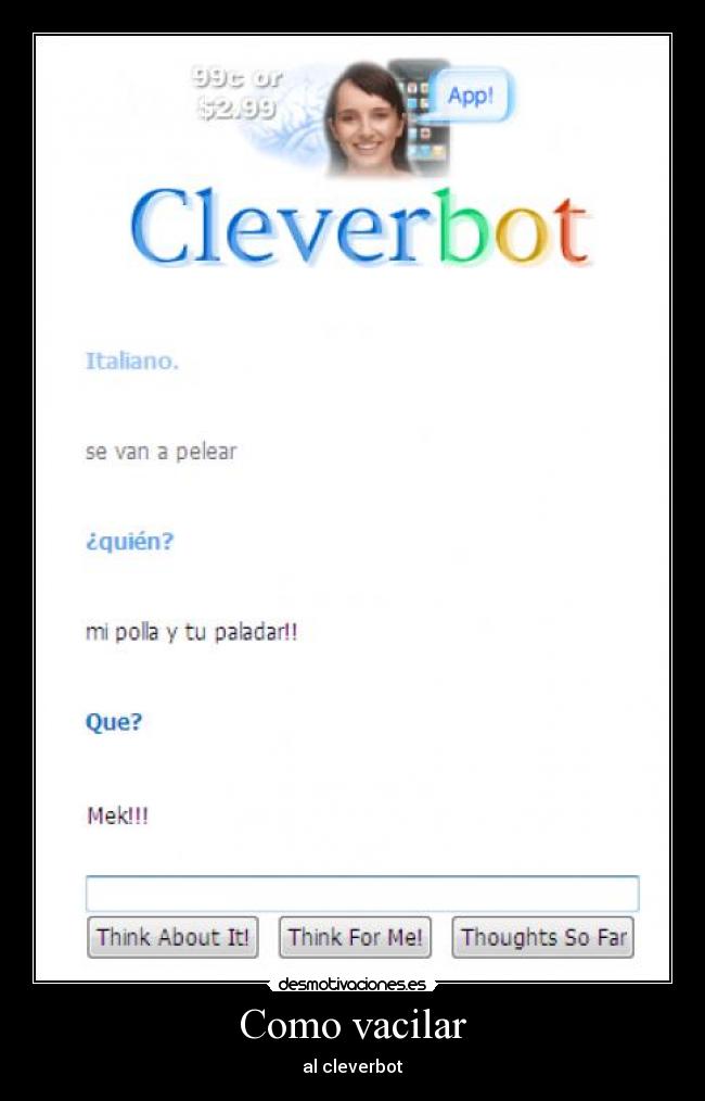 Como vacilar - al cleverbot