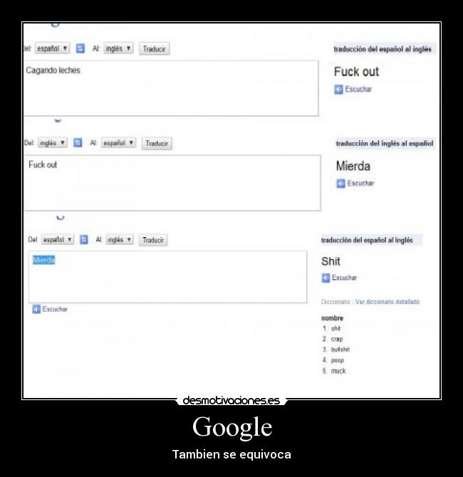 carteles google desmotivaciones