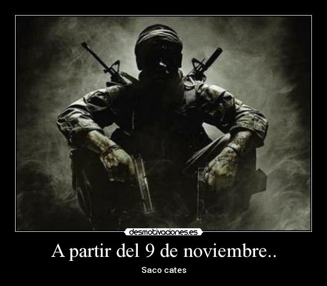 A partir del 9 de noviembre.. - 