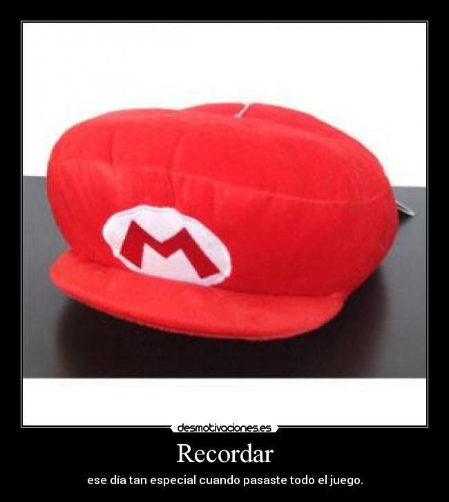 Recordar - ese día tan especial cuando pasaste todo el juego.