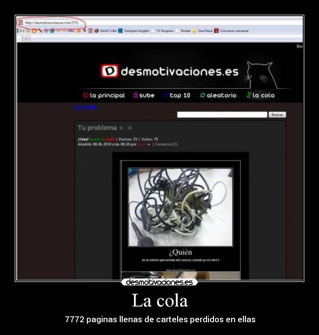 carteles cola desmotivaciones