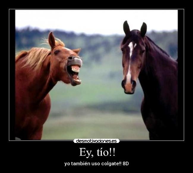 Ey, tío!! - yo también uso colgate!! 8D