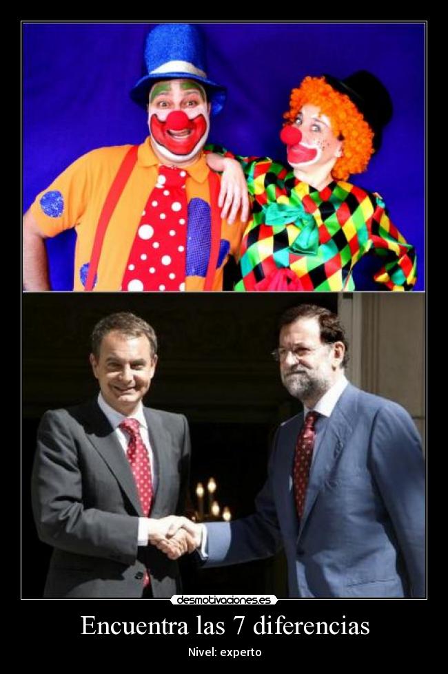 carteles politicos payasos desmotivaciones