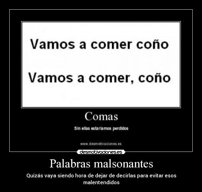 Palabras malsonantes - 