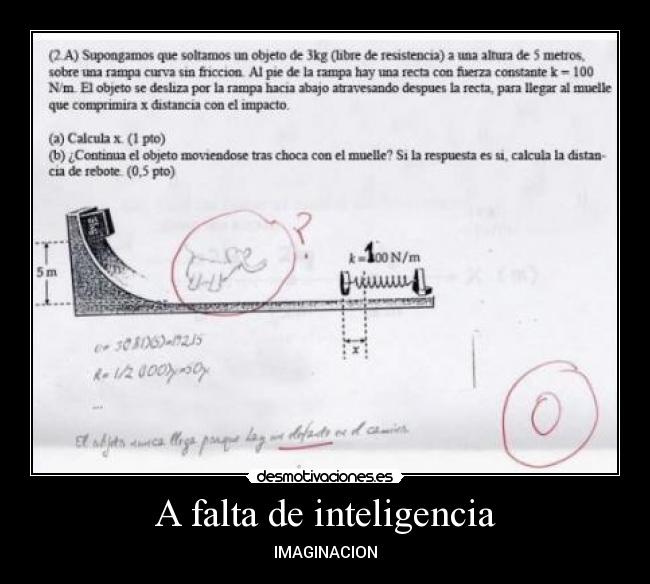 A falta de inteligencia - IMAGINACION