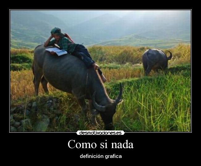 Como si nada - definición grafica