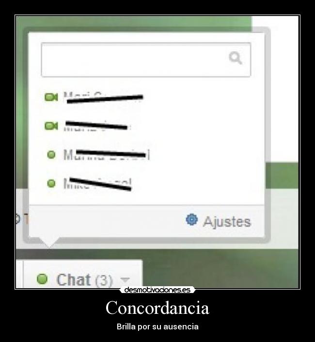 Concordancia - Brilla por su ausencia