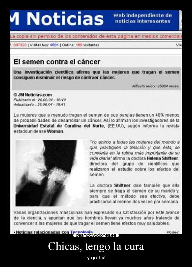 Chicas, tengo la cura - 