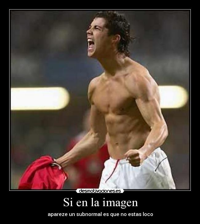 Si en la imagen - apareze un subnormal es que no estas loco