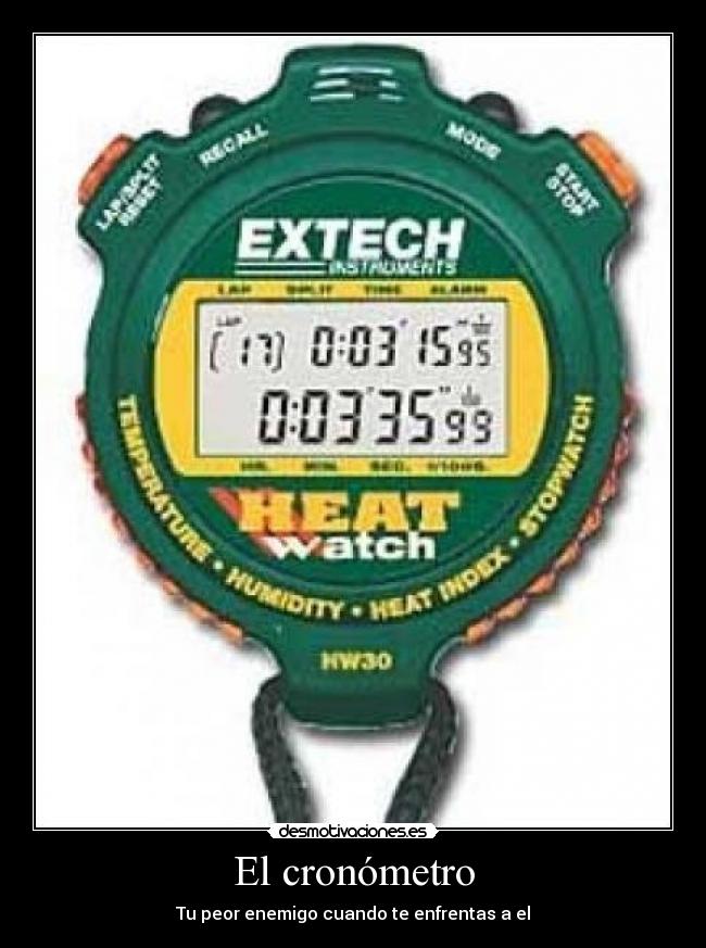 carteles cronometro enemigo desmotivaciones