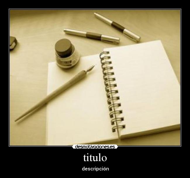 titulo - descripción
