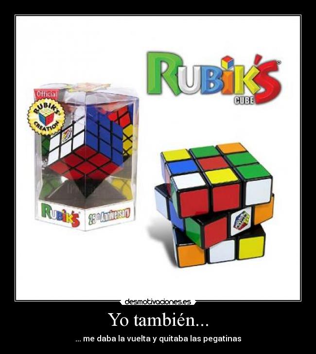 Yo también... - ... me daba la vuelta y quitaba las pegatinas