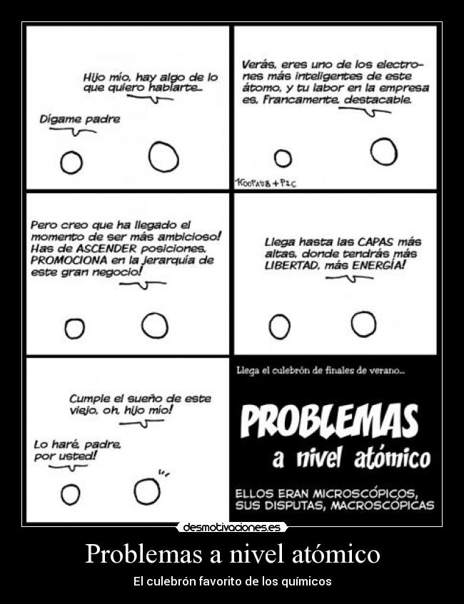 carteles problemas culebron quimico electron desmotivaciones