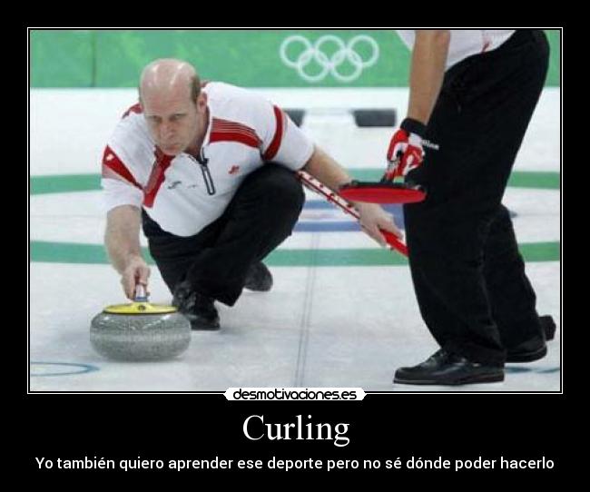 carteles deporte olimpico curling desmotivaciones