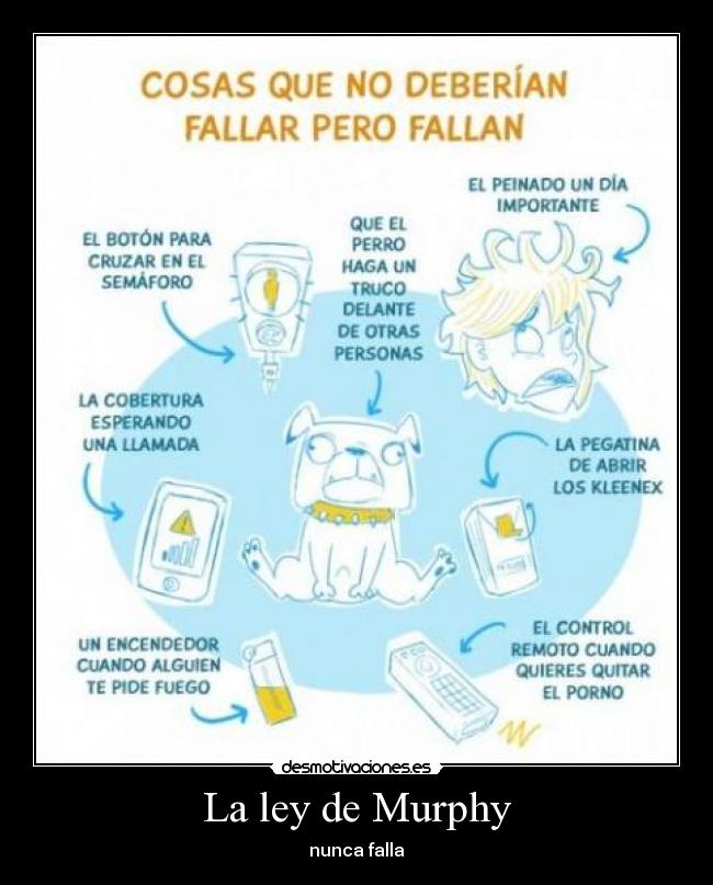 La ley de Murphy - nunca falla