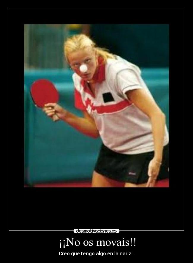 ¡¡No os movais!! -