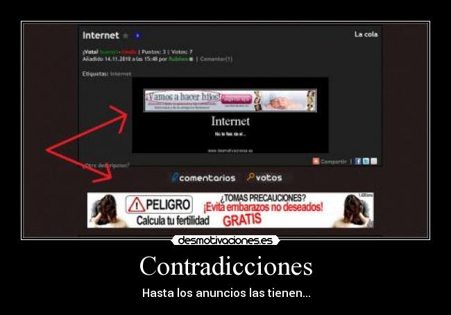 Contradicciones - Hasta los anuncios las tienen...