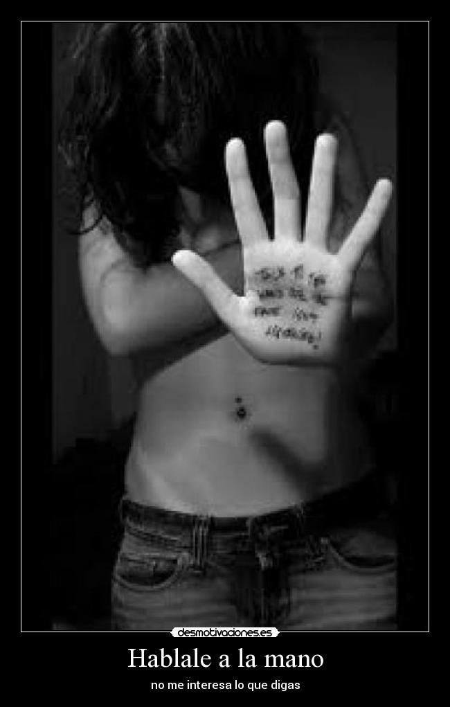 Hablale a la mano -