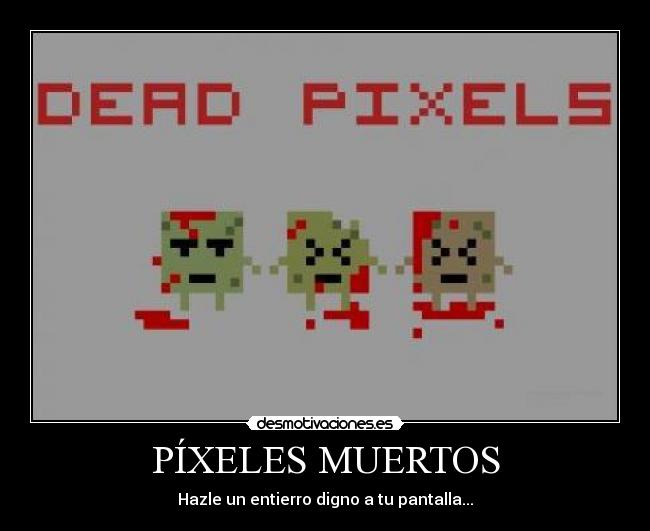 PÍXELES MUERTOS - Hazle un entierro digno a tu pantalla...