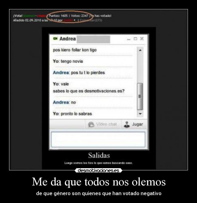 Me da que todos nos olemos - 