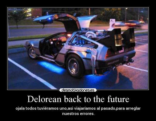 Delorean back to the future -