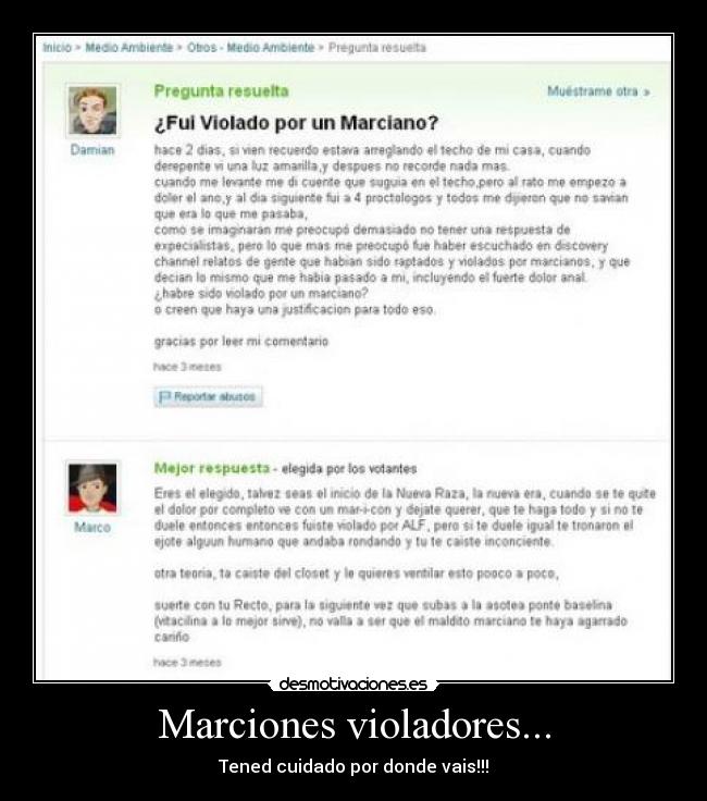 Marciones violadores... - 