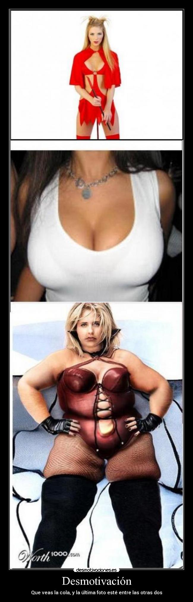 Desmotivación - Que veas la cola, y la última foto esté entre las otras dos