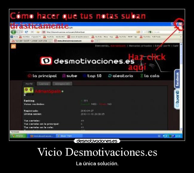 Vicio Desmotivaciones.es - La única solución.