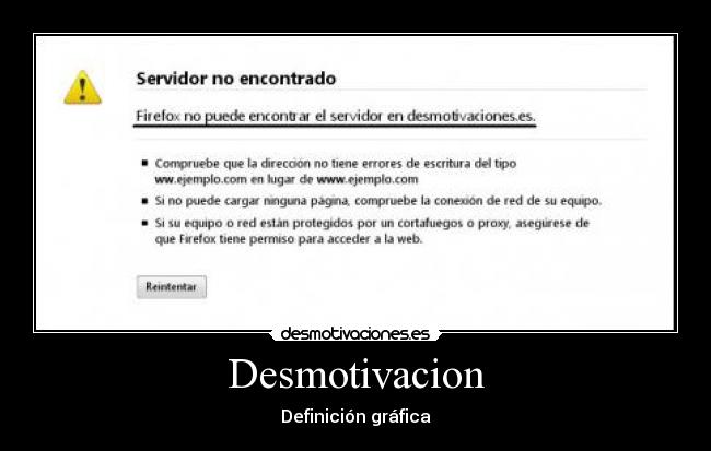 Desmotivacion - Definición gráfica
