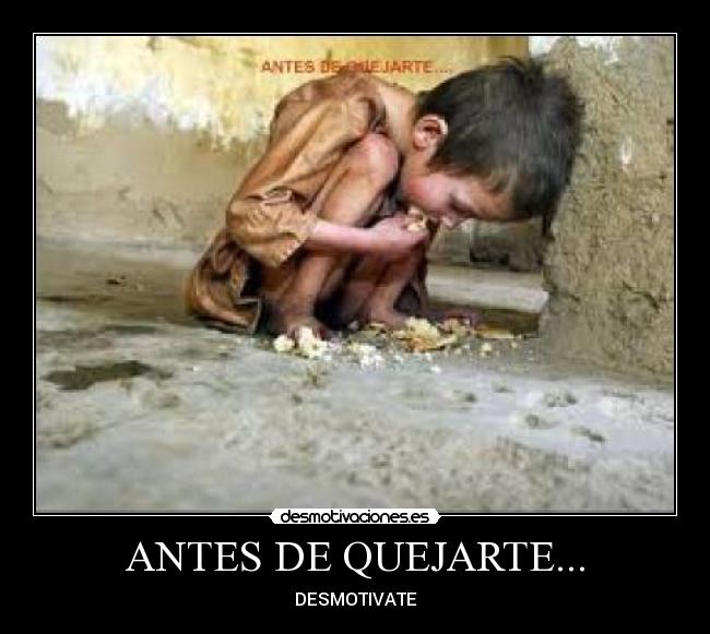 ANTES DE QUEJARTE... -