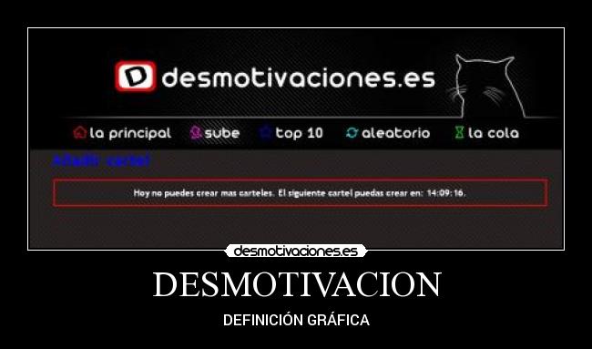 DESMOTIVACION - DEFINICIÓN GRÁFICA