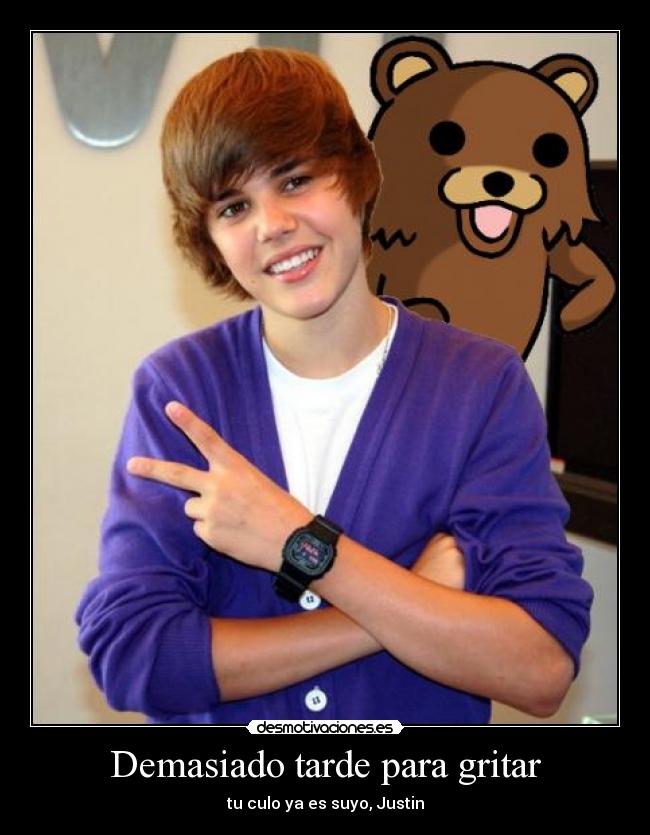 Demasiado tarde para gritar - tu culo ya es suyo, Justin