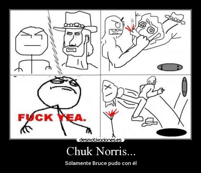 carteles chuck norris fuck yea bruce lee monigotes desmotivaciones