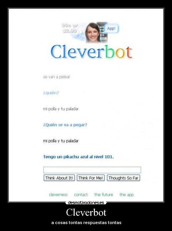 carteles cleverbot santi9695 desmotivaciones