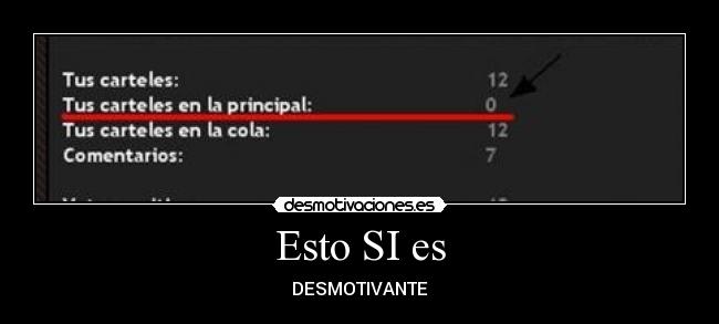 Esto SI es -  DESMOTIVANTE 