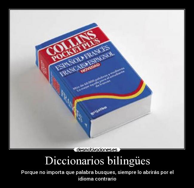 carteles diccionario palabra idioma desmotivaciones