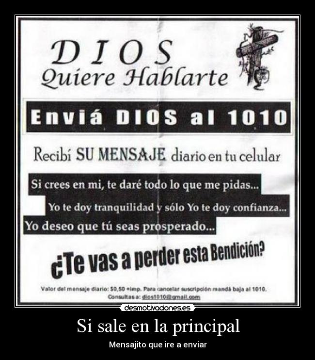 Si sale en la principal - 