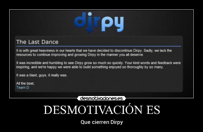 DESMOTIVACIÓN ES - Que cierren Dirpy