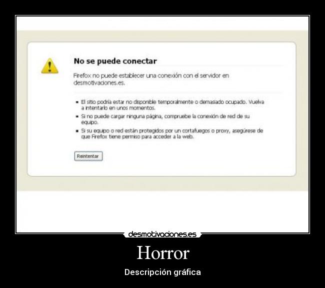 Horror - Descripción gráfica