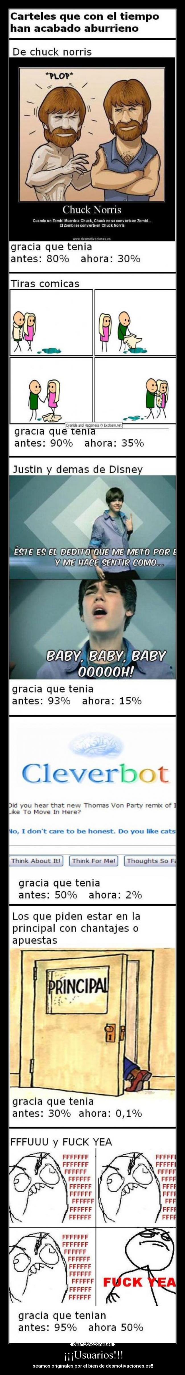 ¡¡¡Usuarios!!! - seamos originales por el bien de desmotivaciones.es!!