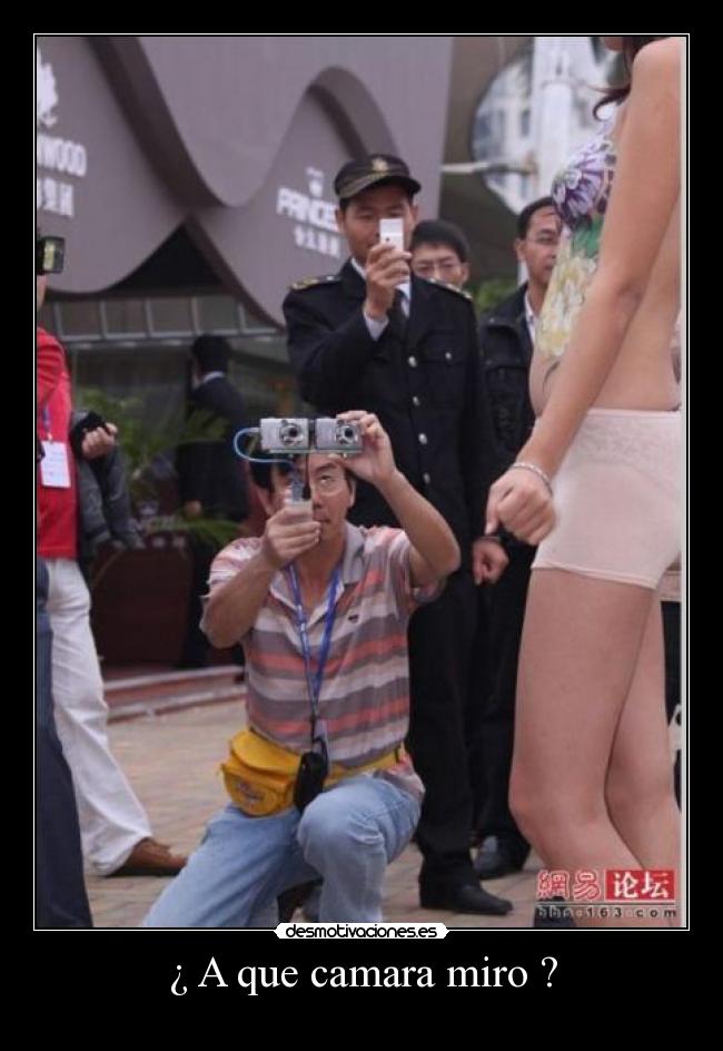 ¿ A que camara miro ? -