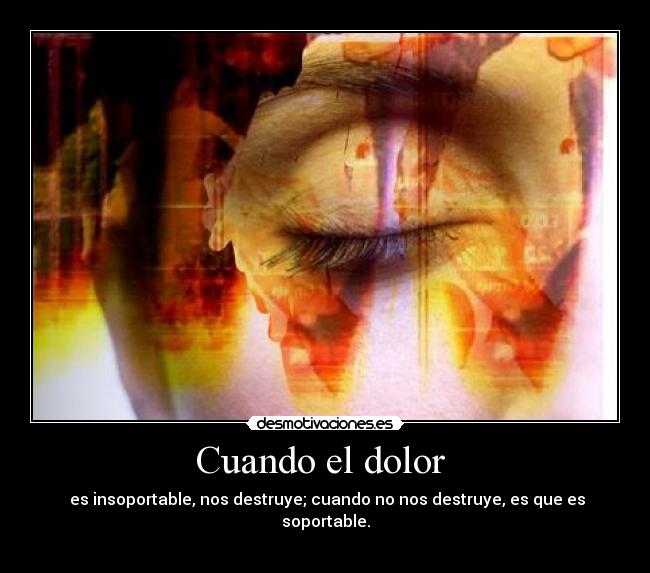 carteles dolor desmotivaciones