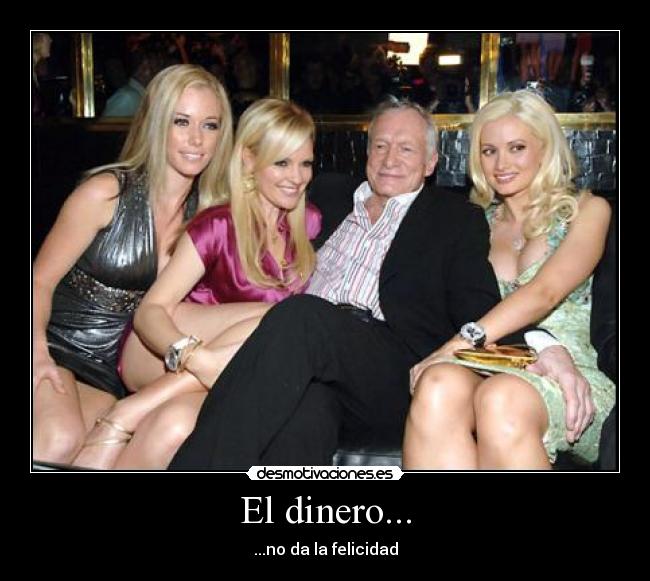 carteles dinero playboy dinero felicidad desmotivaciones